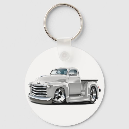 1950-52 Chevy White Truck Sleutelhanger (Voorkant)
