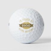 1950 70e verjaardag Geweldige voor mannen Golfballen (Voorkant)