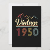  1950 71e geboortedag Retro 71 jaar oud Kaart (Voorkant)