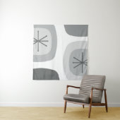 1950 Abstracte kunst lichtgrijs Wandkleed (In situ)