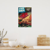 1950! ANDERE WERELDEN SCI FI PULP POSTER (Keuken)