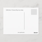 1950 Anne, Princess Royal als baby Briefkaart (Achterkant)