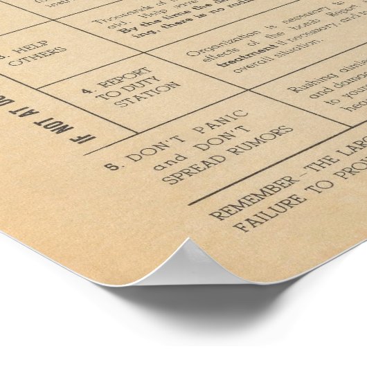  1950 Atomic Bomb Safety Poster (Hoek)