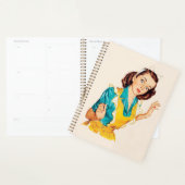 1950 Bakdag Vintage Vrouw in Schort Planner (Display)