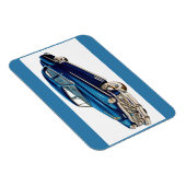 1950 blauwe DeSoto-afdruk Magneet (Rechterzijde)