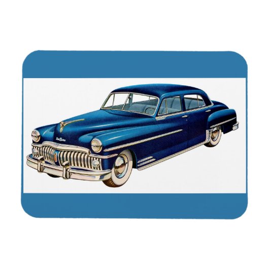 1950 blauwe DeSoto-afdruk Magneet (Horizontaal)
