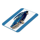 1950 blauwe DeSoto-afdruk Magneet (Linkerzijde)