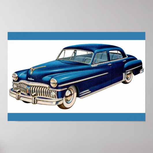1950 blauwe DeSoto-afdruk Poster (Voorkant)