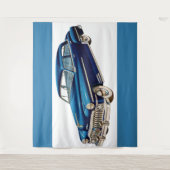 1950 blauwe DeSoto-afdruk Wandkleed (Voorkant)