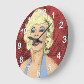 1950 Blonde in blauwe jurk Grote Klok (Hoek)
