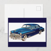1950 Blue DeSoto Briefkaart (Voorkant / Achterkant)