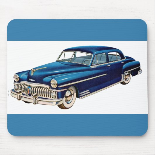 1950 Blue DeSoto Muismat (Voorkant)