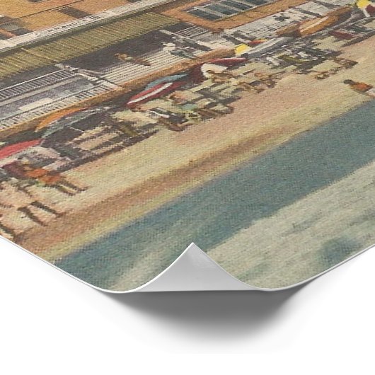 1950 Boardwalk at 14th Street, Ocean City, MD Poster (Hoek)