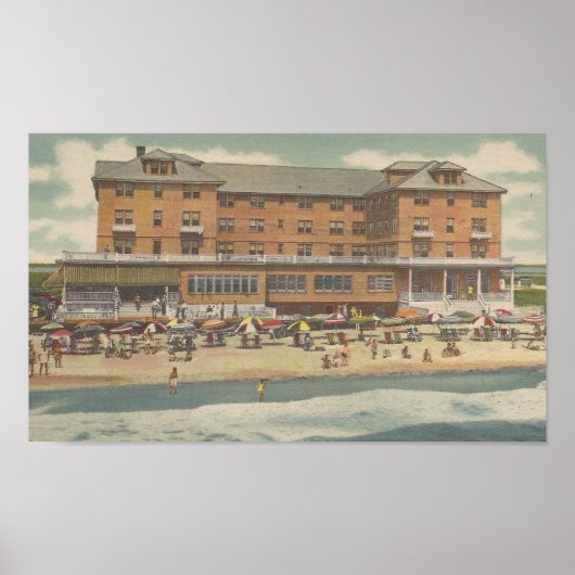 1950 Boardwalk at 14th Street, Ocean City, MD Poster (Voorkant)