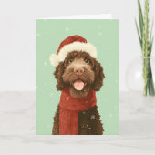 1950 Christmas Labradoodle Kaart (Voorkant)