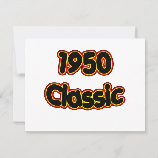 1950 Classic Kaart (Voorkant)
