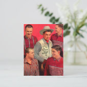 1950 Cowboy Paw en zijn jongens Briefkaart (Staand voorkant)