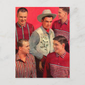 1950 Cowboy Paw en zijn jongens Briefkaart (Voorkant)