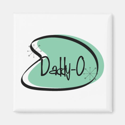 1950 Daddy-O Hep Kat  Magneet Vaderdag (Voorkant)