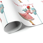 1950 dame die kerstpost controleert cadeaupapier (Rol Hoek)