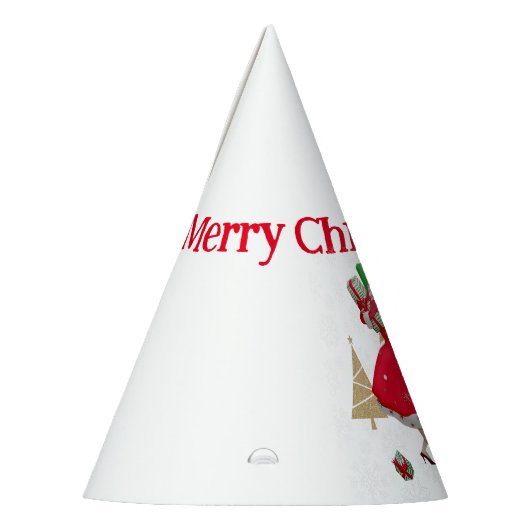 1950  dame kerstgroeten feesthoedjes (Links)