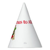 1950  dame kerstgroeten feesthoedjes (Rechts)