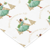 1950  dame kerstgroeten korte tafelloper (Hoek)