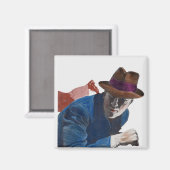 1950-detectiveactie magneet (Voorkant / Achterkant)