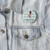 1950 DINER GAL WAITRESS NAME PIN - AANPASSING! RONDE BUTTON 5,7 CM (In situ)