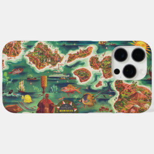 1950 Dole Map of Hawaii Joseph Feher Oil Paint iPhone 16 Pro Max Hoesje