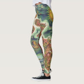 1950 Dole Map of Hawaii Joseph Feher Oil Paint Leggings (Links)