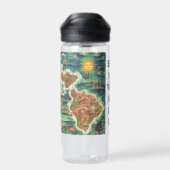 1950 Dole Map of Hawaii Joseph Feher - Text/Year Waterfles (Achterkant)