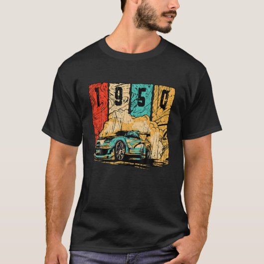 1950  drift-autowrak met drijvende kracht t-shirt (Voorkant)
