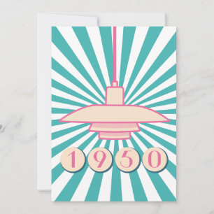 1950 en elegante uitnodiging