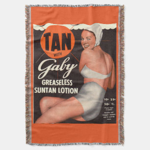 1950 Gaby Suntan Lotion and Deken