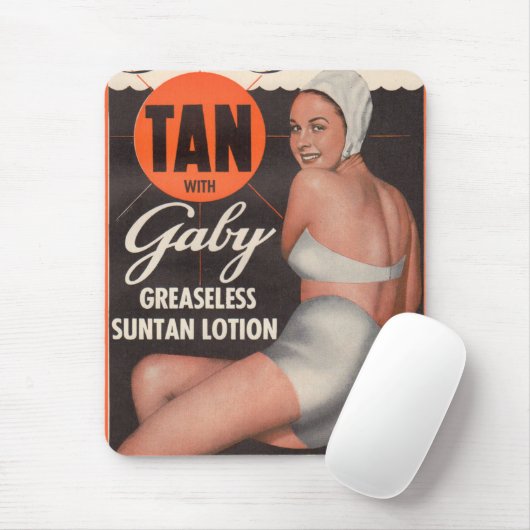 1950 Gaby Suntan Lotion and Muismat (Met muis)