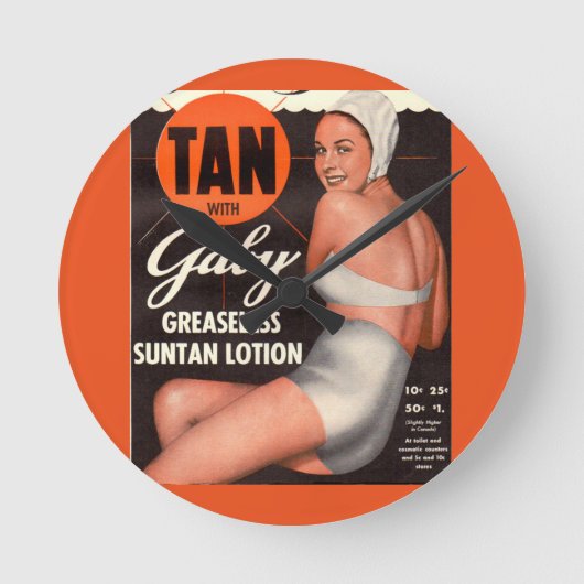 1950 Gaby Suntan Lotion and Ronde Klok (Voorkant)