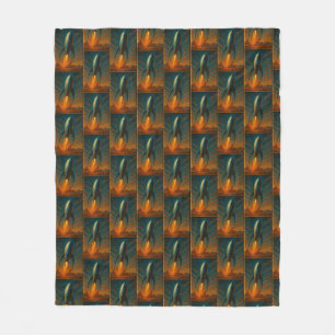1950 geïnspireerd ruimteschip  fleece deken