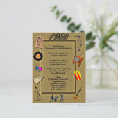 1950 Great Events Birthday Card Briefkaart (Staand voorkant)