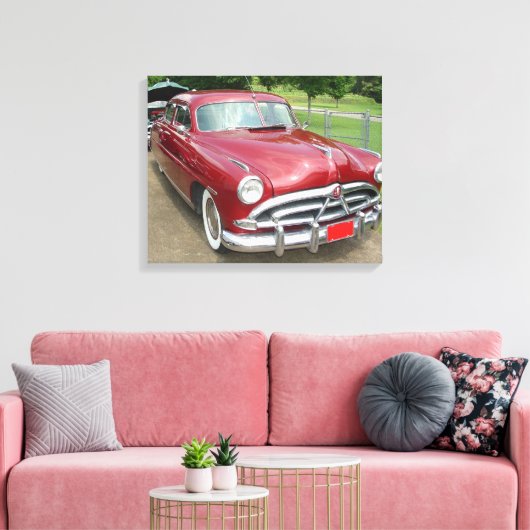 1950 Hudson Pacemaker Poster Canvas Afdruk (Insitu (Woonkamer))