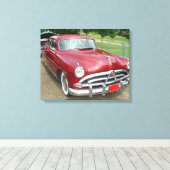 1950 Hudson Pacemaker Poster Canvas Afdruk (Insitu (Houten vloer))