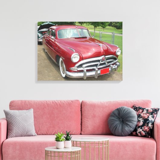 1950 Hudson Pacemaker Poster Canvas Afdruk (Insitu (Woonkamer))