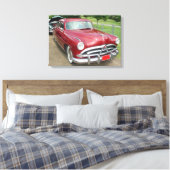 1950 Hudson Pacemaker Poster Canvas Afdruk (Insitu (Slaapkamer))