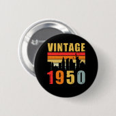 1950 in 1950 ronde button 5,7 cm (Voorkant /achterkant)