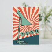 1950 Inspirerende Uitnodiging.  en elegant Kaart (Staand voorkant)