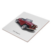 1950 Jeepster bovenaan tegels Tegeltje (Zijkant)