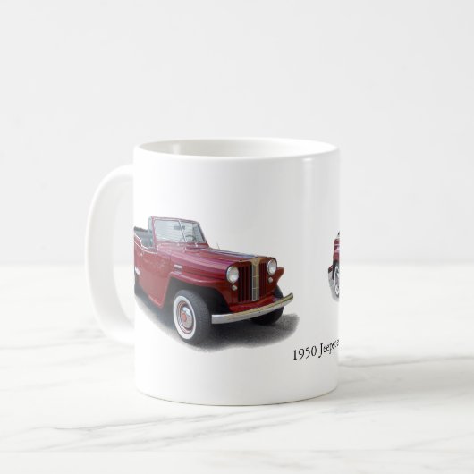 1950 Jeepster-mok Koffiemok (Voorkant links)