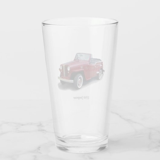 1950 Jeepsterglas Glas (Achterkant)