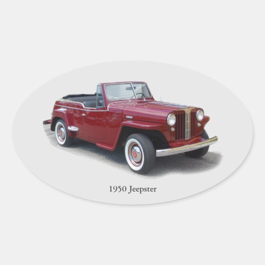 1950 joodsticker ovale sticker (Voorkant)