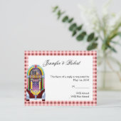 1950  Jukebox RSVP Briefkaart (Staand voorkant)